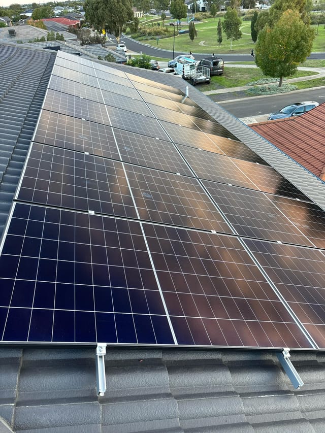 Rooftop solar array — PV install