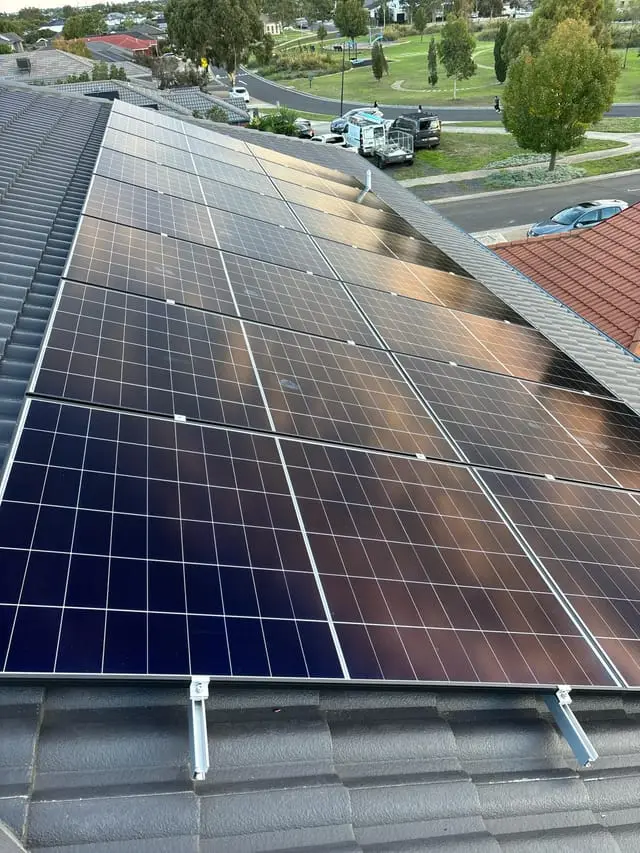 Rooftop solar array — PV install
