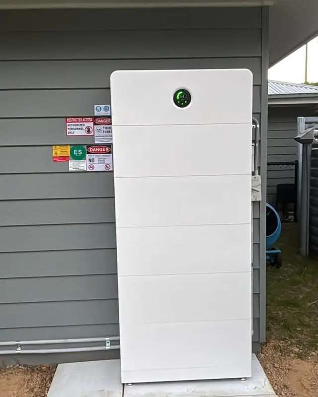 Home battery install — Outdoor install